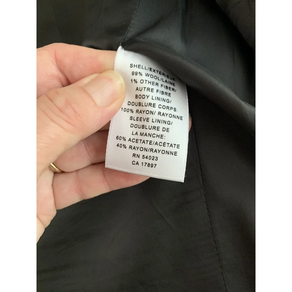 Banana Republic Mens Blazer 44 Black‎ Modern Italy Wool Suit Jacket Sport Coat